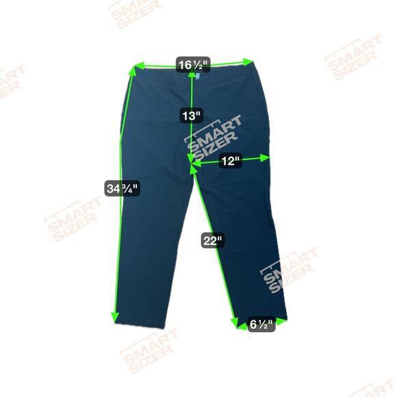 EILEEN FISHER Black Elastic Waist Pull-On Stretch Comfort Pants Women's Sz L - Picture 9 of 10